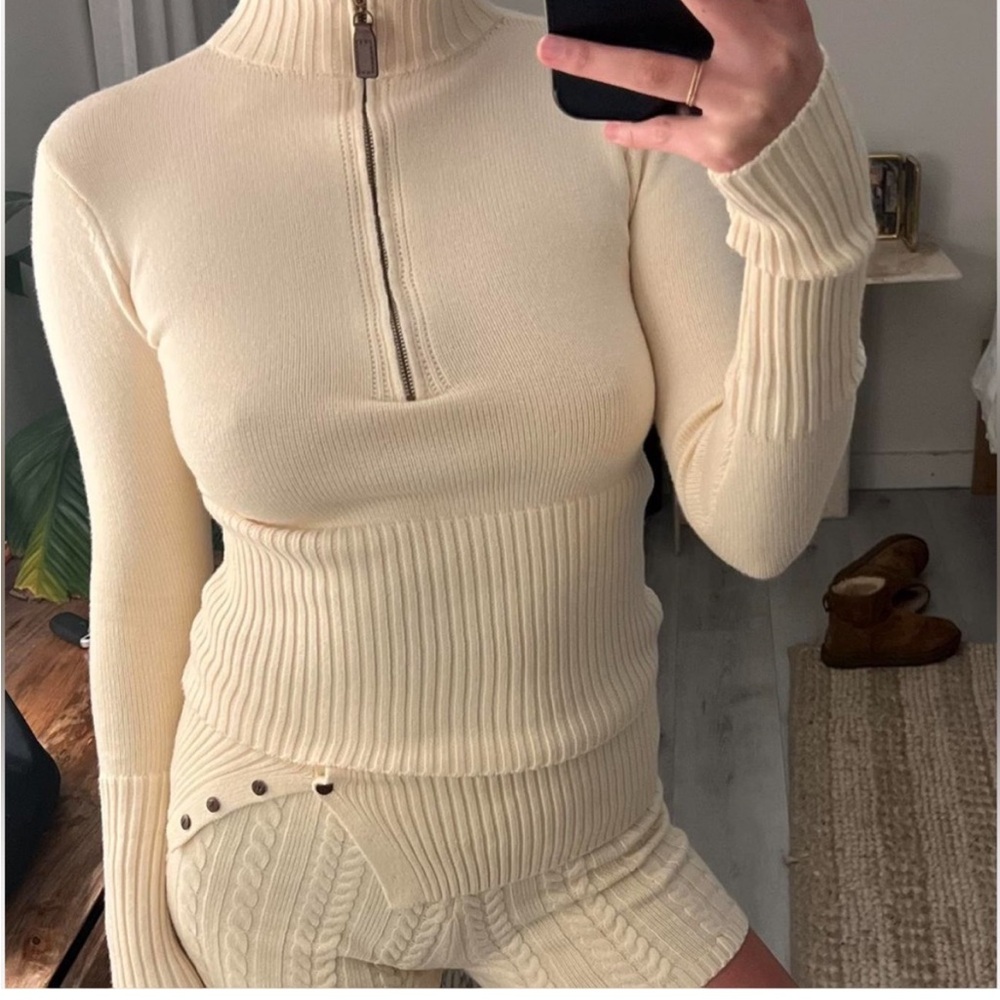 Frankie's Bikinis Cream Sweater